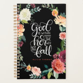 God is in haar, zij zal niet herfsten planner (Voorkant)