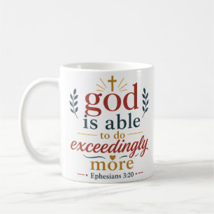 God Is In Staat Om Oneindig Meer Bijbelvers Koffiemok