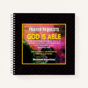 GOD IS IN STAAT OM TE PRATEN NOTITIEBOEK