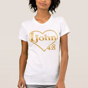 God Is Liefde - 1 Johannes 4:8 door All43 T-shirt
