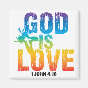 God is Liefde 1 John 4:16 Magneet
