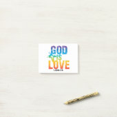 God is Liefde 1 John 4:16 Post-it® Notes (Op bureau)