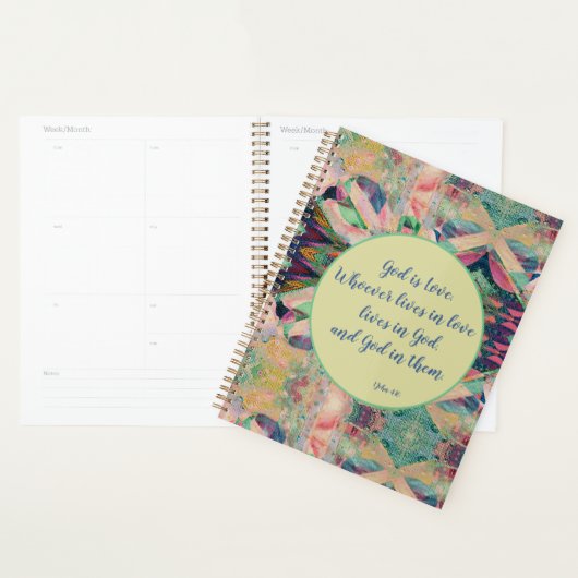 God is Liefde (Abstracte Bergen) Planner (Display)