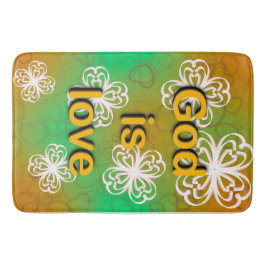 God is liefde badmat