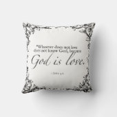 God is liefde bijbel citaat kussen (Achterkant)