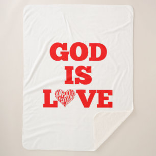 God is liefde Bijbel citaat Sherpa Deken