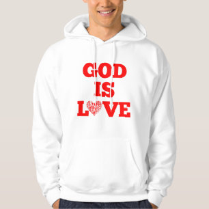 God is liefde Bijbelcitaat Mannen Hoodie