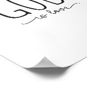 God is liefde, Bijbelse kunst Poster (Hoek)