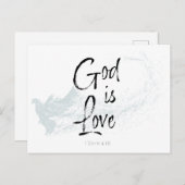 God is liefde briefkaart (Voorkant / Achterkant)