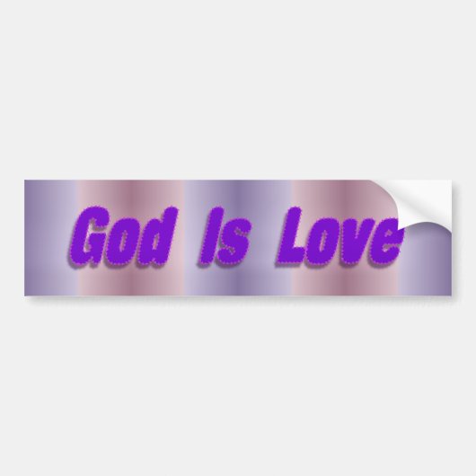 god is liefde bumpersticker (Voorkant)