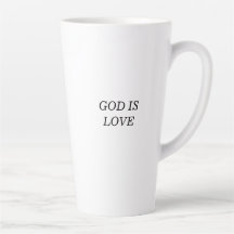 GOD IS LIEFDE Christelijk Geloof Quote Latte Mok