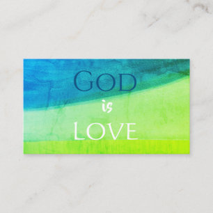 God is Liefde Christelijk Visitekaartje