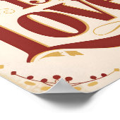 God is liefde Christelijke muurkunst print (Hoek)