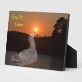 God is liefde fotoplaat (Zijkant)