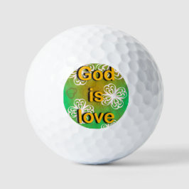 God is liefde golfballen