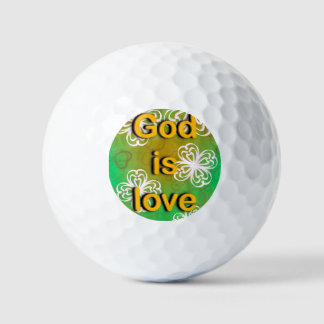 God is liefde  golfballen