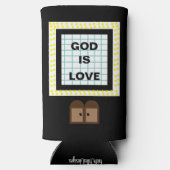 "GOD is liefde." Grappig citaat. selectievakje (Achterkant)