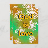 God is liefde kaart (Voorkant / Achterkant)