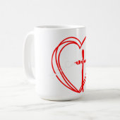 God is liefde. koffiemok (Voorkant links)