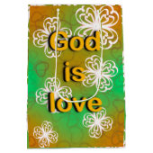 God is liefde medium cadeauzakje (Achterkant)