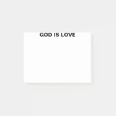 God is liefde post-it® notes (Voorkant)