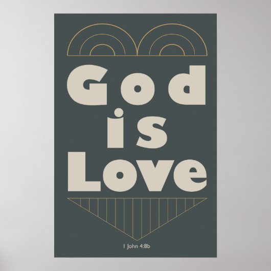 God is liefde poster (Voorkant)