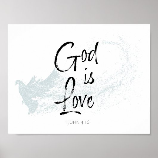 God is liefde poster (Voorkant)