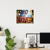 God is liefde poster (Thuiskantoor)