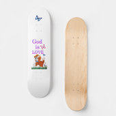 God is liefde skateboard (Voorkant)