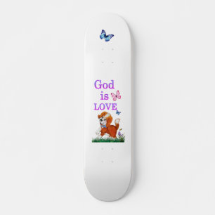God is liefde skateboard