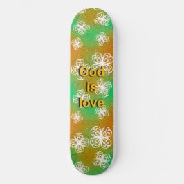 God is liefde skateboard