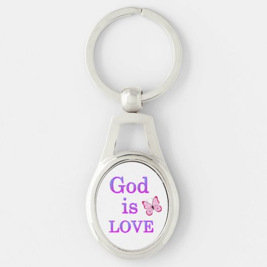 God is liefde sleutelhanger (Voorkant)