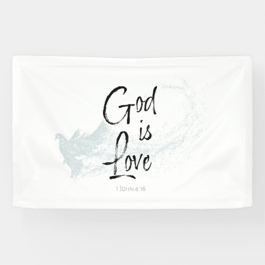 God is liefde spandoek (Horizontaal)