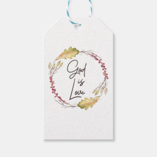 God is Liefde - Spiritueel en Religieus Cadeaulabel