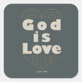 God is Liefde Sticker (Voorkant)