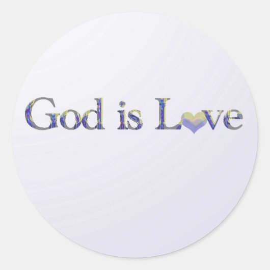 God is Liefde stickers (Voorkant)
