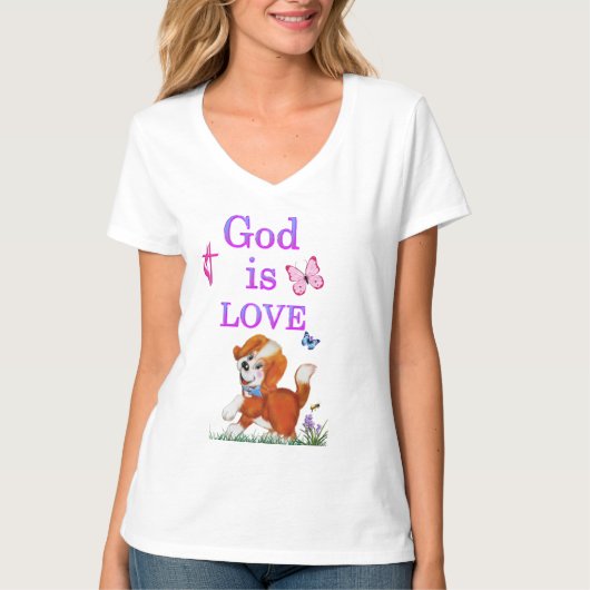 God is liefde t-shirt (Voorkant)