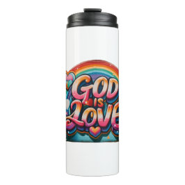 God is liefde thermosbeker