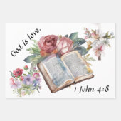 God is liefde - Troostend ontwerp Inpakpapier Vel (Voorkant)