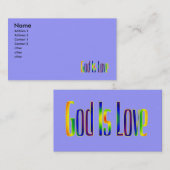 God is liefde visitekaartje (Voorkant / Achterkant)