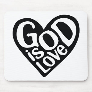 God is liefde zoals Jezus citeert God kunst liefde Muismat