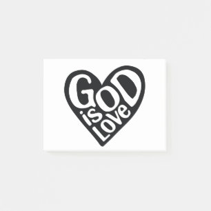 God is liefde zoals Jezus citeert God kunst liefde Post-it® Notes