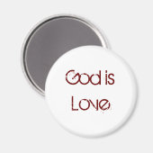 God is Liefdesmagneet Magneet (Voorkant / Achterkant)