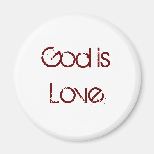 God is Liefdesmagneet Magneet (Voorkant)