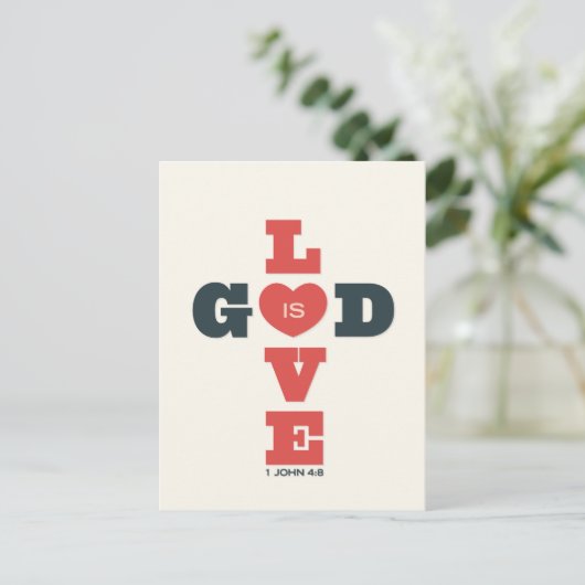 God is Love Briefkaart (Staand voorkant)
