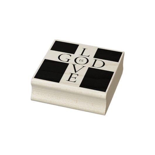 God IS Love Christelijk Cross Rubberstempel (Stempel)