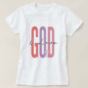 God Is Love Inspirerend T-shirt Design