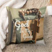 God is mijn Bijbel en Rosary Cross Kussen (Deken)