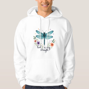 God is mijn kracht Bloemendertig Christelijk T-Shi Hoodie