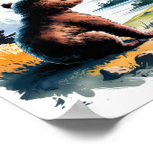 God is Mijn Kracht Christelijke Peuter Kinderen Mu Poster (Hoek)